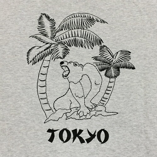 RHC Ron Herman (ロンハーマン): Chillax Tokyo Bear Tシャツ (グレー)