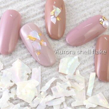 ☆★オーロラシェルフレーク★☆ 約1.5g 【ケース入り】 ネイル パーツ nail parts