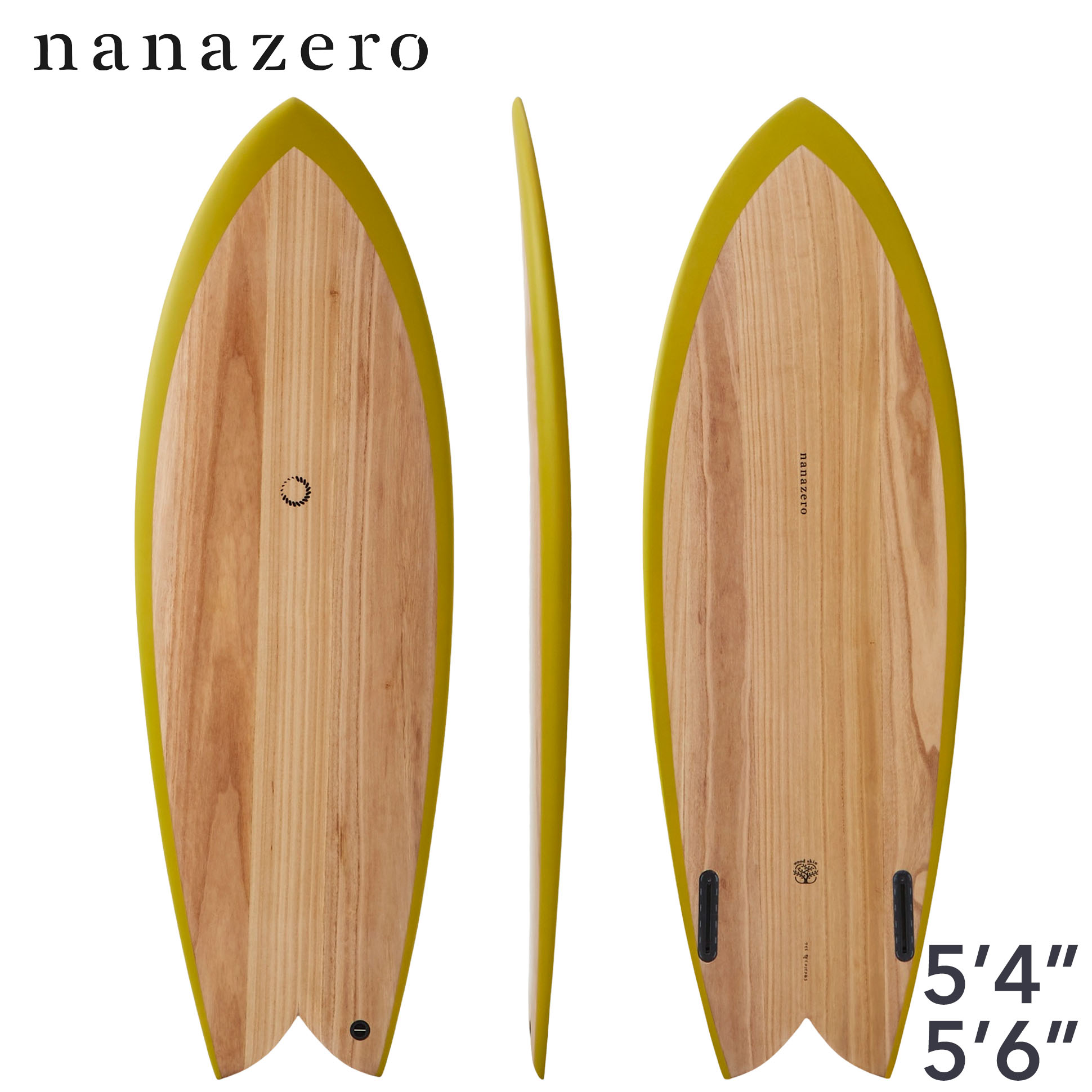 サーフボード nanazero WOOD SKIN ザ・フィッシュ（Fish フィッシュ short surfboard ナナゼロ サーフィン）