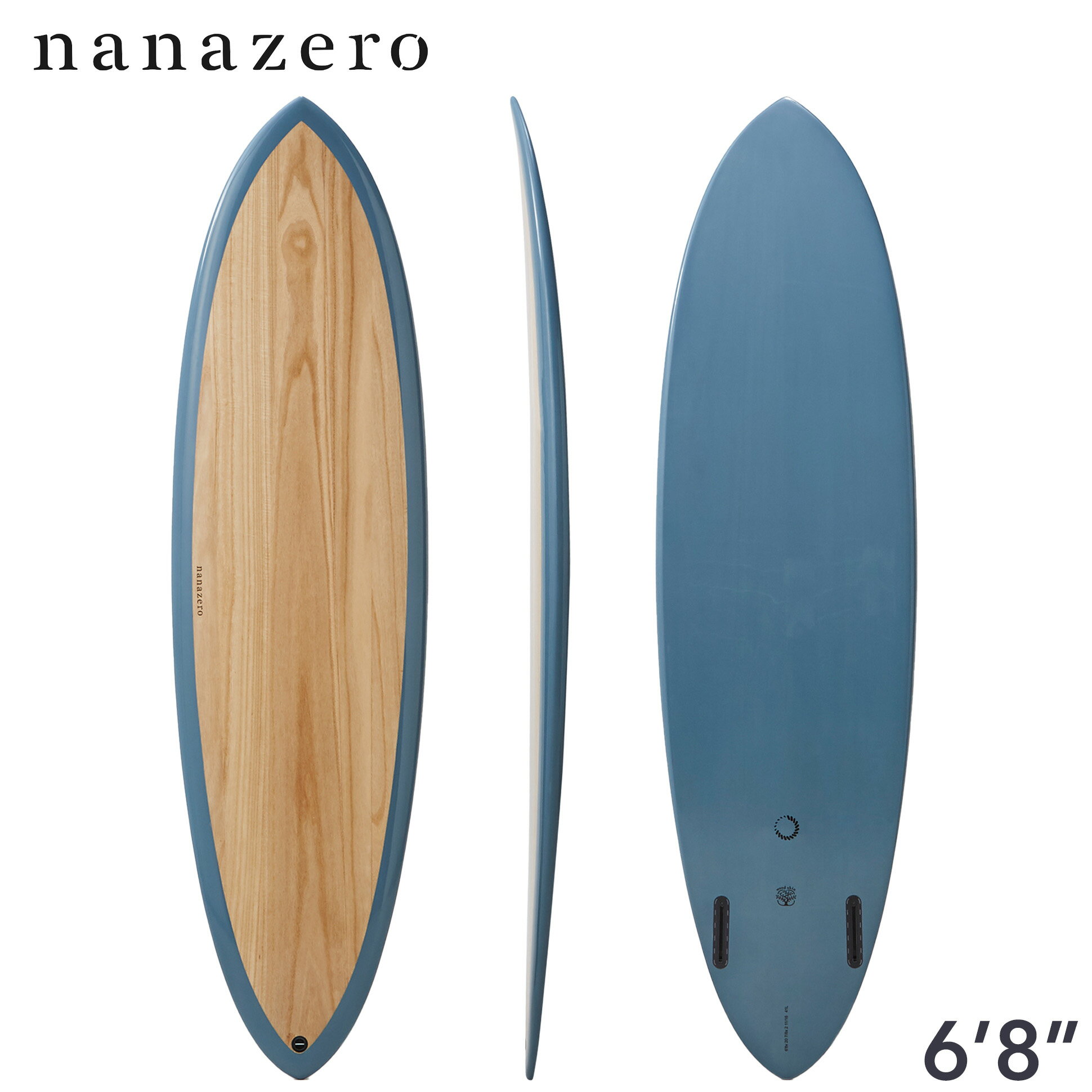 nanazero サーフボード ミッドレングス WOOD SKIN MID02 ツイン（short surfboard ナナゼロ サーフィン）