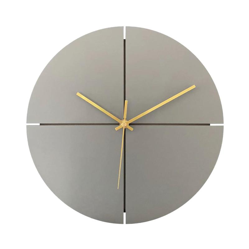 ルークラン 掛け時計 アプリクス ウォールクロック クオーター 約φ30×4cm シルバー