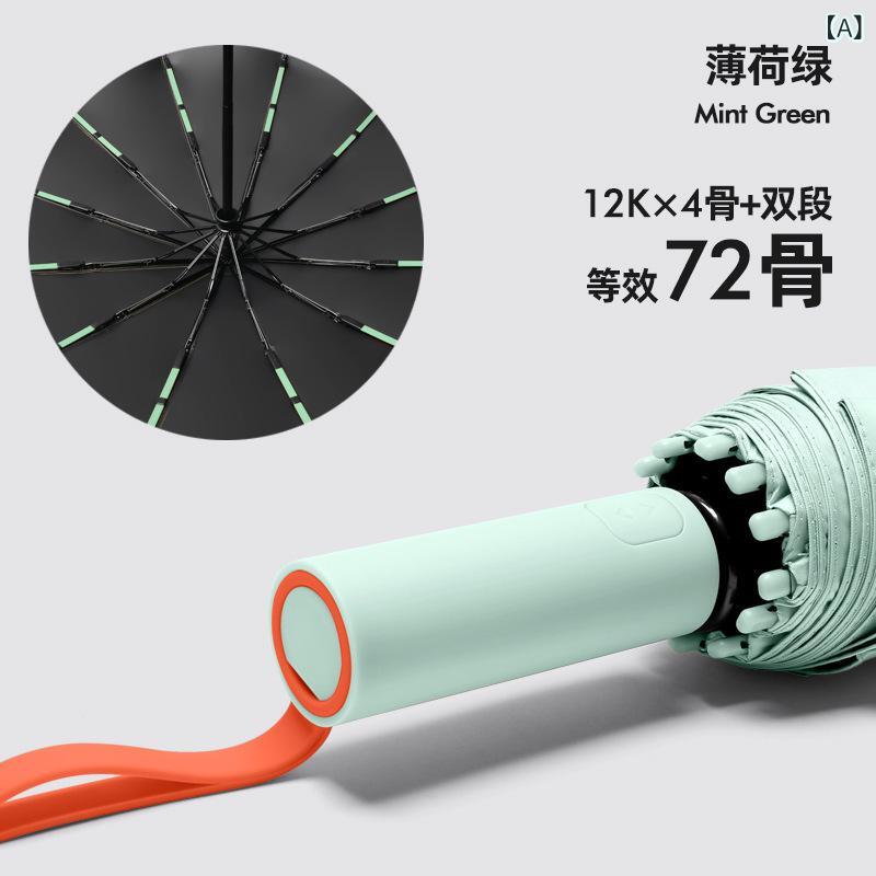 Rakuten - 衝突 色 シリーズ 72 骨全 自動 日傘 晴雨 両用 女性 日焼け 止め 紫外線 防止 折り畳み 傘 男 傘