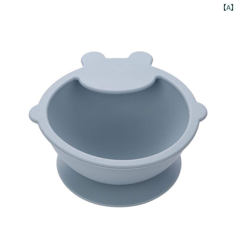 樂天商城 - 国境を 越えて よく 売れて いる シリカゲルの 赤ちゃん 補助 食器 子供が 食事を して いる 吸盤 食器が 落ちない ように する