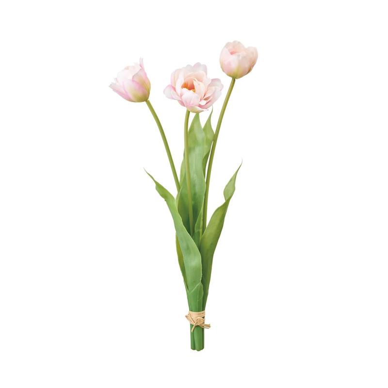 東京堂(Tokyodo) 造花 メリルチューリップバンドル #046クリームピンク 花径5～7×花丈5×L42×W20cm 1入 FM008710-046