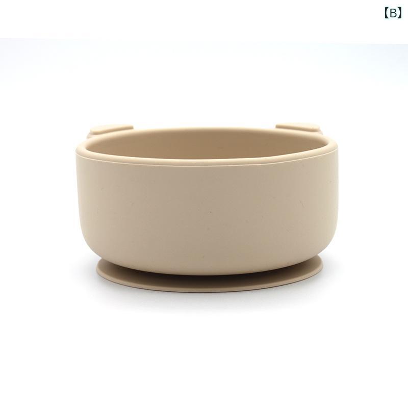 アマゾンの シリカゲルの 子供の 碗の 滑り 止めの 台の 吸盤の 碗の 赤ちゃんの 補助の 碗の 一体の分 格の 食器