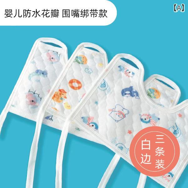 樂天商城 - 新生児 用 コットン 防水 よだれかけ、 正方形、 手を 結ぶ タイプ、 漫画 プリント、 ベビー 用品、 防水、 汚れ 防止