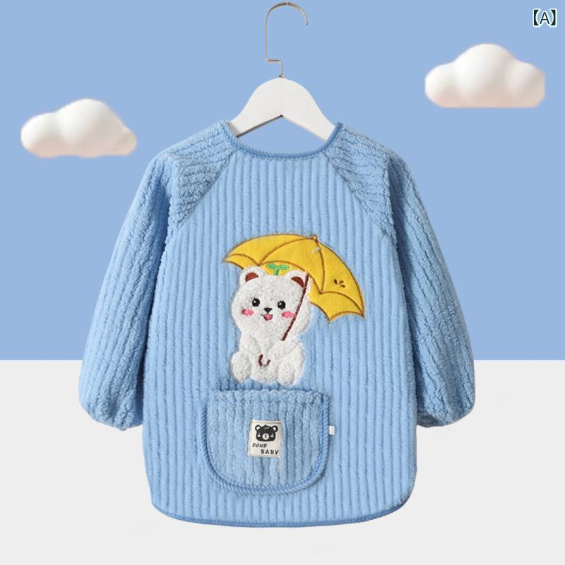 樂天商城 - 子供の 秋冬の 子羊の 絨毯の 服の 赤ちゃんは 食事を します。