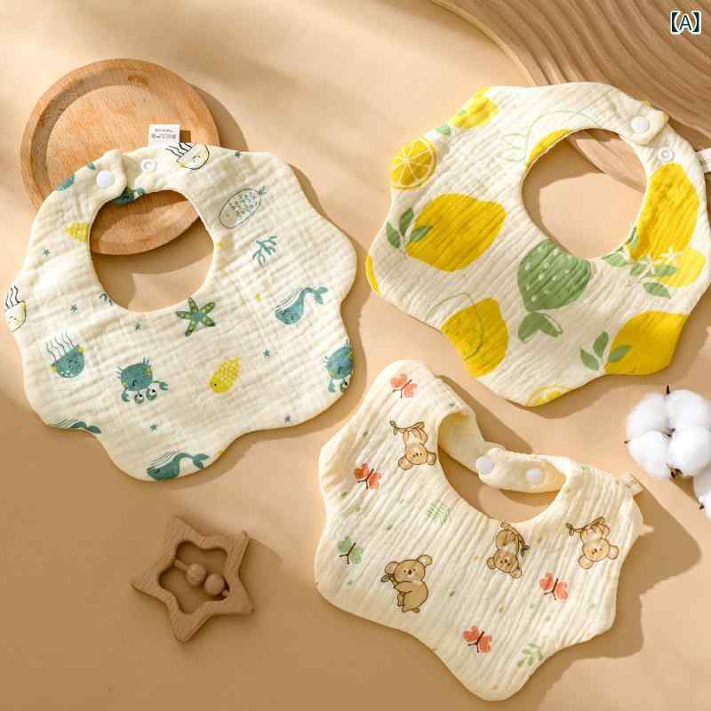 樂天商城 - ベビー 用 綿 ガーゼ よだれかけ、 赤ちゃん 用 越境 母子 用品 卸売、 新生児 用 吐き 戻し 防止 よだれかけ、 吸水 性 あり