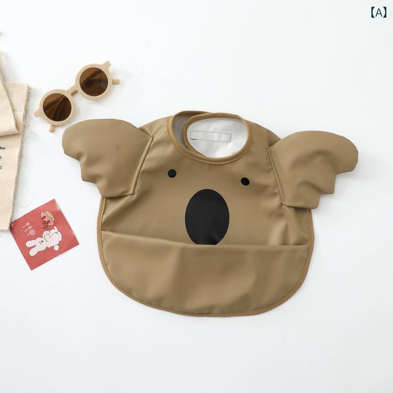 デンマークの 子供の 飛 袖の 翼の タイプは 赤ちゃんの超 柔らかい 防水の 食事 服 puの 汚れ 防止の 赤ちゃんの 食事 袋を 囲んで います。