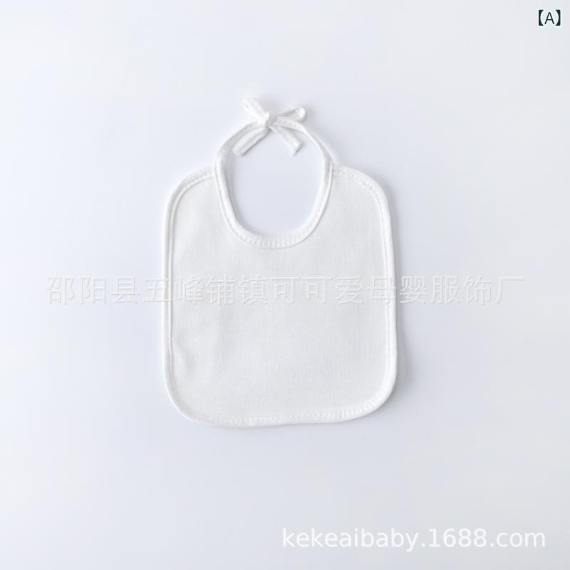 Rakuten - 白い 子供の 絵画のよ だれ タオルの 純綿の 赤ちゃんの よだれかけの 防水の スト ラップの アイデアの 彩色 絵 diyの よだれかけの 卸売り