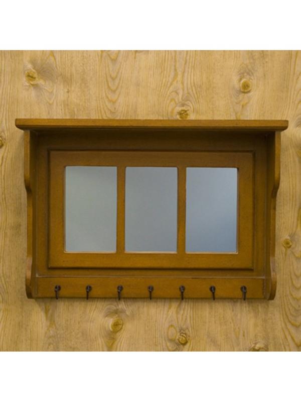 鏡 ビスク ウィンドーミラー ワイド アンティーク フック付:int-ak-11mj084