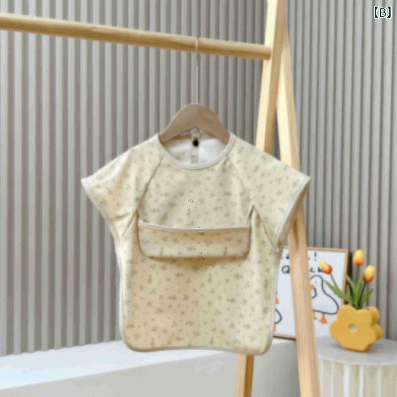 赤ちゃんの よだれかけ デンマークの 子供は 袖 なしの pu カバーを 着て 防水 します。