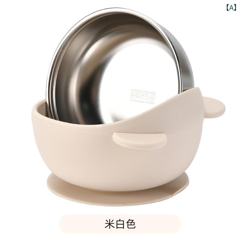 樂天商城 - 越境 子供 用 食器 セット、 幼児 用 トレーニング ステンレス 食器、 フォーク、 スプーン、 ダックマウスカップ 6 点 セット、 母子 用品