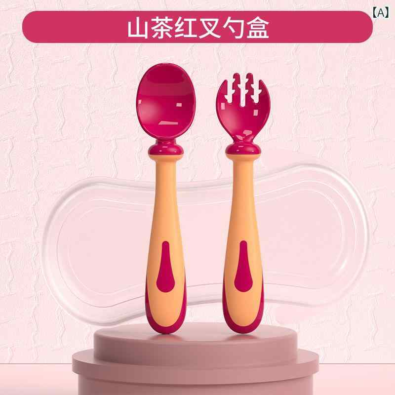 樂天商城 - 赤ちゃん 食器 セット 赤ちゃんが 食事を 習って スプーン フォーク 箸を 訓練 する 子供の 補助 ボウルの エルボーソフトスプーンは 一 歳です