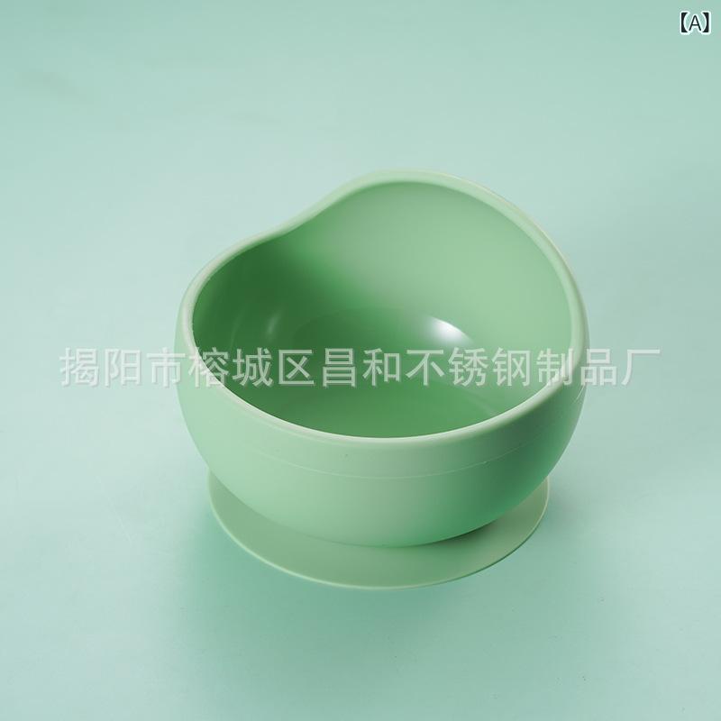 赤ちゃんの 碗の スプーンの シリカゲルの 食器の 子供の 木の 柄の シリカゲルの スプーンは 赤ちゃんを 訓練 します。