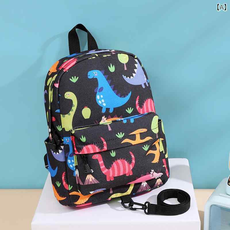 Children's school backpack, kindergarten backpack for boys aged 3-6, baby backpack, anti-loss backpack, cute cartoon dinosaur cross-border design.