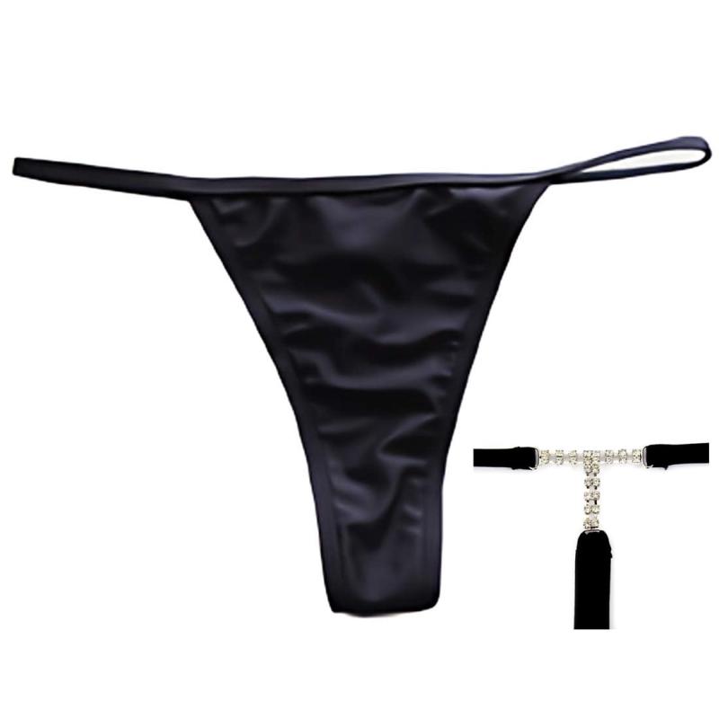 [Sodom&Gomorrah] ラインストーン付き Tバック 水着 アンダーショーツ インナーショーツ 透け防止