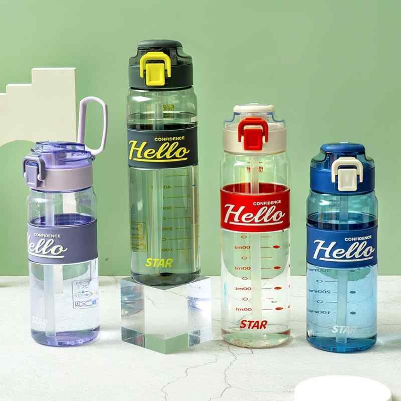 Rakuten - 翊と 子供の ストロー コップの 新しい かわいい プラスチック カップの 宝物は、 水筒を 持って 携帯 して 四季を通じて 利用 できる