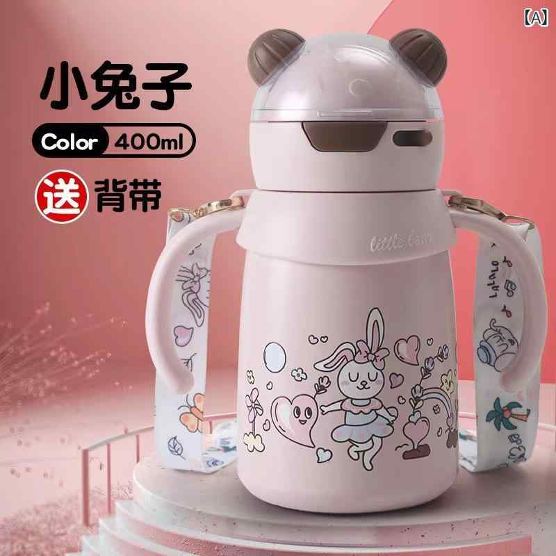 Rakuten - 新型 児童 316 食品 級 保温 カップ 学生は 斜めに 学校に 行く かわいい 水筒 幼稚園の 赤ちゃんが コップを 学ぶ