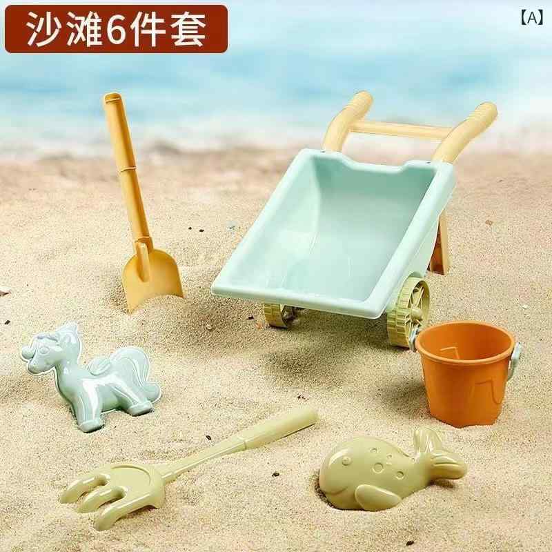 Rakuten - 子供 用 ビーチ 玩具 セット 赤ちゃん 水遊び 砂 決 明子 砂時計大 シャベル ビーチ 桶 子供 用 道具
