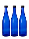 ブルーボトル 3本 720ml ブルーソーラーウォーター ムーンウォーター作りに