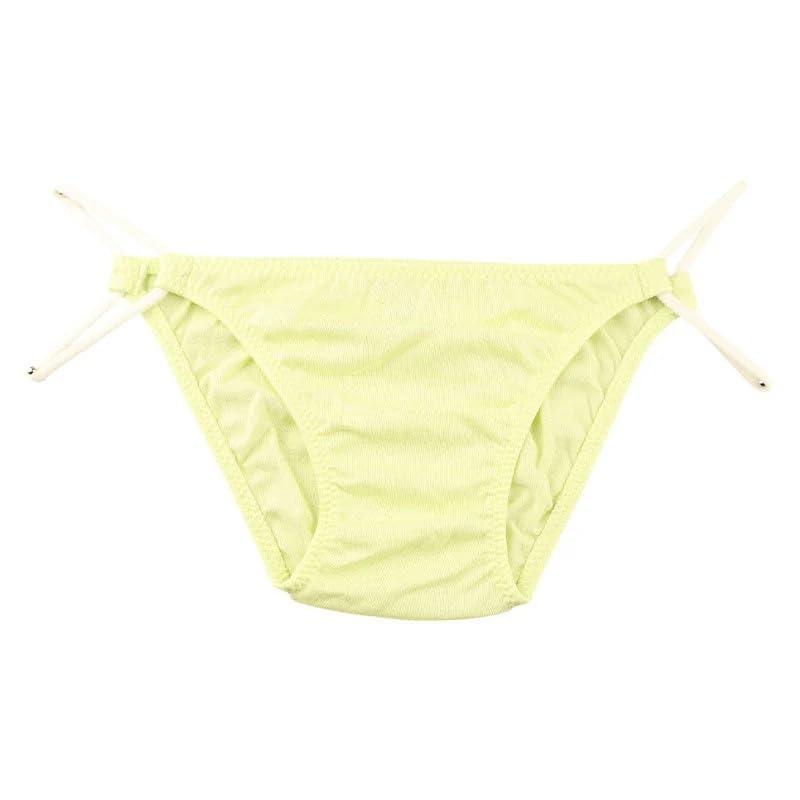 [ラ・ポーム] ビキニショーツ 肌にとけこむ軽やかコットン シルケット加工×2本ループゴムのローライズフルバックショーツ ラポーム 日本製 118188 レディース