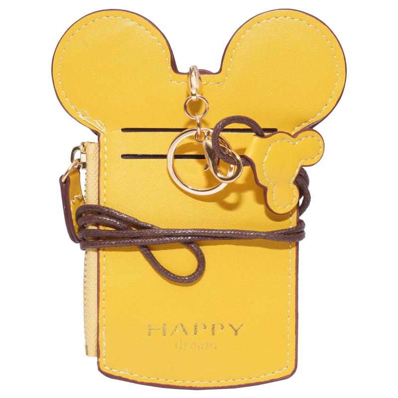 prendre 耳付き パスケース ICカード 定期入れ かわいい 通勤 通学 鞄 改札タッチ 首掛け 鞄付け 社員証 ケース カードケース PR-MIMIPA...