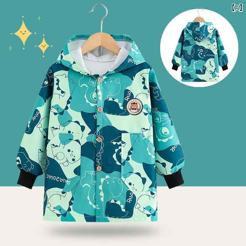 Rakuten - 新しい 子供 防水 カバー 秋冬の 子供は 子供の エプロンを 着て います。