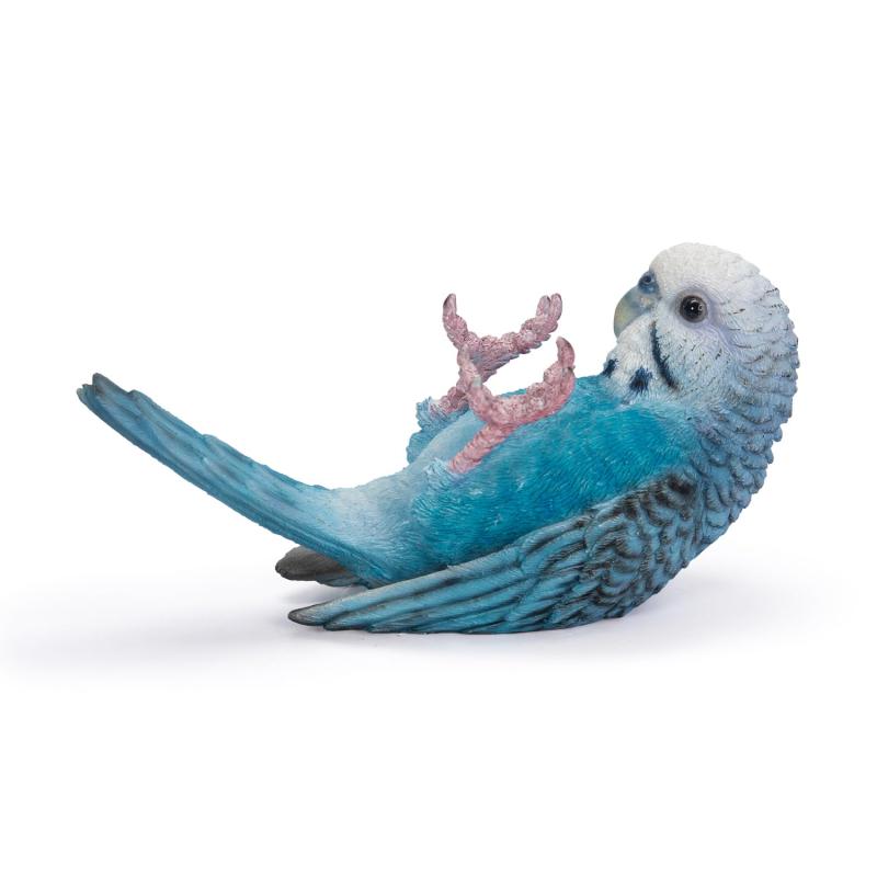 ウービア お坊さんインコ ペンホルダー 9.5×4.5×5.5cm 人形 フィギュア 置き物 アニマル 動物 ガーデン 装飾 鳥 H23183【ボタンインコペンたて】カラフルで可愛いポリレジン製のペンたてです。【リアルな質感】野生動物をテー...