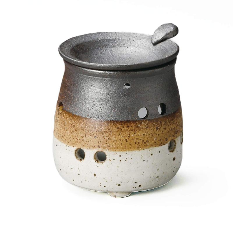 ①香炉　焼き物　三つ足　お香　アロマ 三本足香炉 陶磁器製｜風水開運・浄化・リラックス空間を演出する