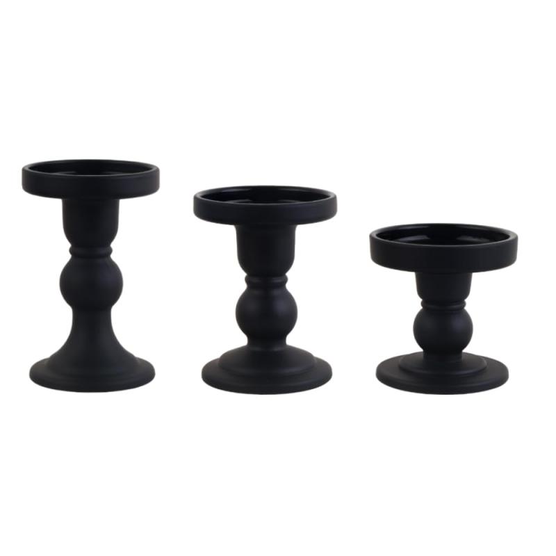 BTGLLS 3点セット ガラス キャンドルホルダー スタンド キャンドルスティックホルダー 燭台 雰囲気作り パーティ 記念日 結婚式 誕生日 ロマンチック 部屋飾り お祝い用品