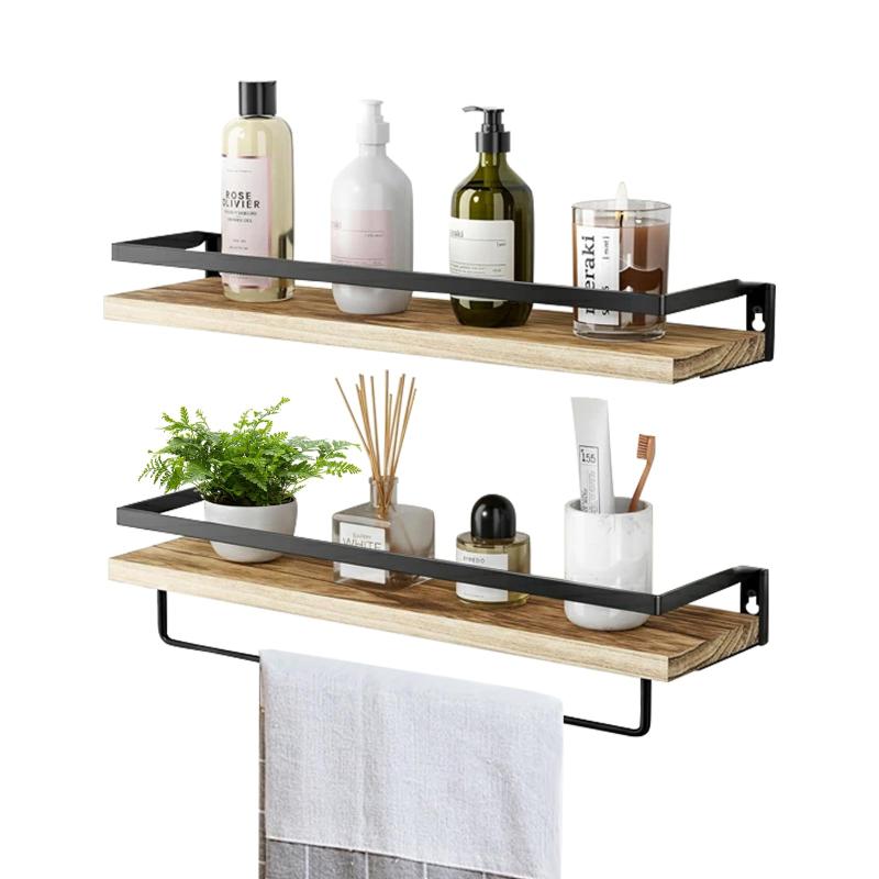 DFBL ウォールシェルフ 2段 ウォールシェルフ 壁 棚 収納 ラック 壁掛け 本棚 2枚セット キッチン トイ..