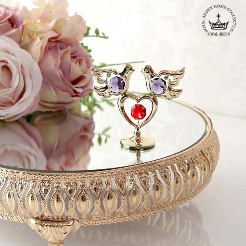 ツインバード クリスタル 置物 鳥 オブジェ インテリア ゴールド プレゼント [2]