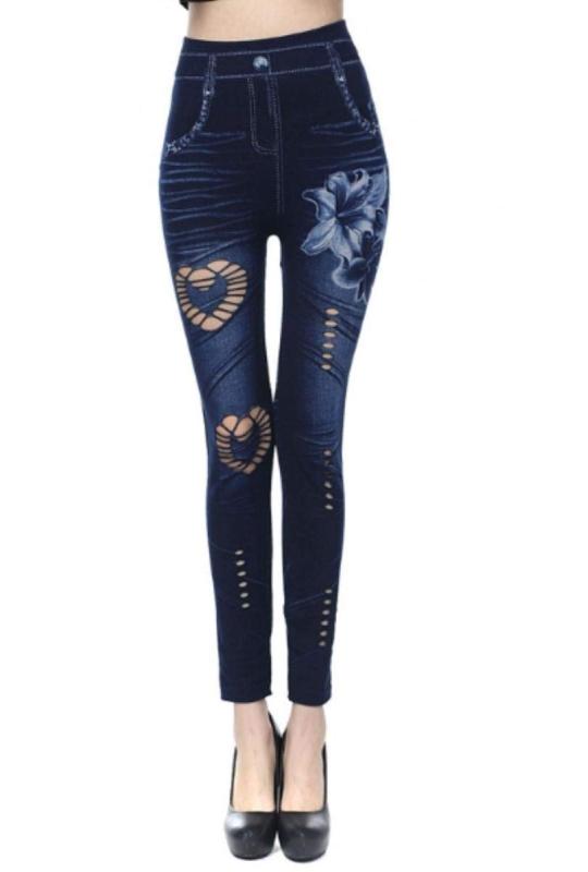 [ユーノーミー] ヨガ ウェア レギンス ストレッチ スキニー レディース デニム フィットネス