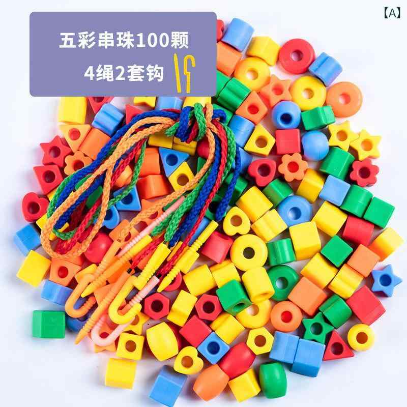 樂天商城 - 子供 用 ビーズ DIY 手作り 知育 玩具、 DIY ビーズ 積み木、 子供 用 知育 玩具、 ブレスレット ビーズ、 ビーズ