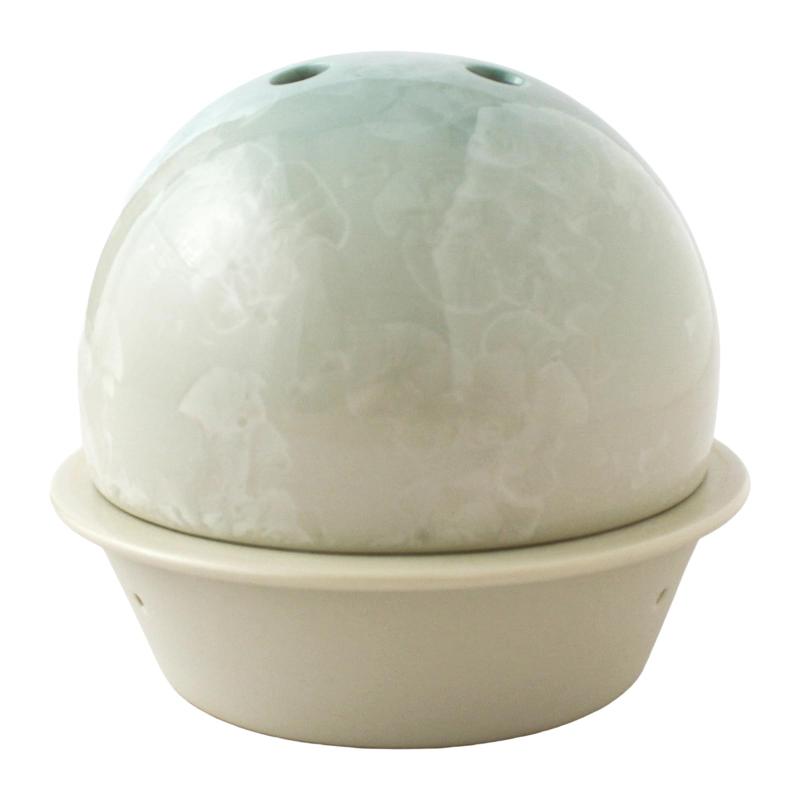 京焼 「 ＝K+ 」 蚊やり器 蚊取り線香 直径約11×高さ10.5cm 京ごおり 花結晶 日本製