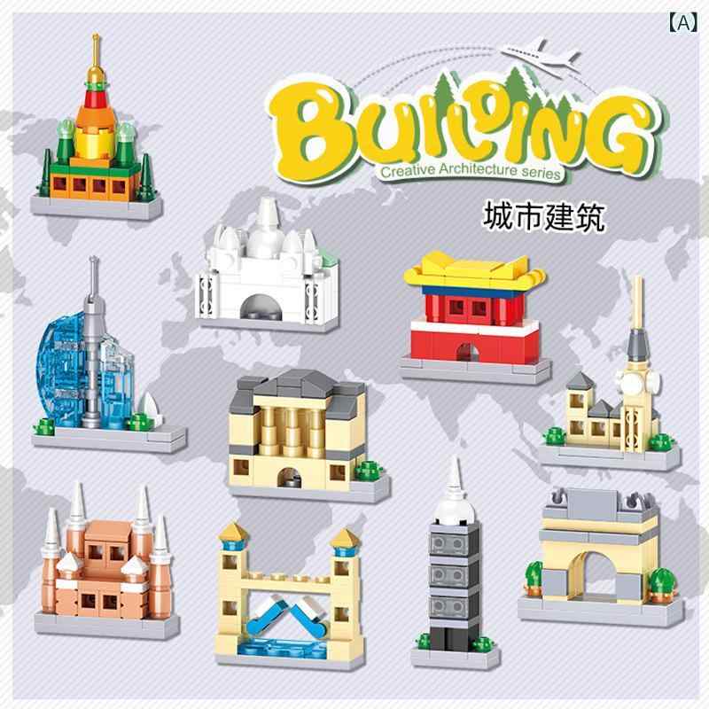 Rakuten - 恒 三和 積み木 6035 ミニ 小粒 都市 街 景 男女 子供 合わせ 玩具 機構 景品 プレゼント