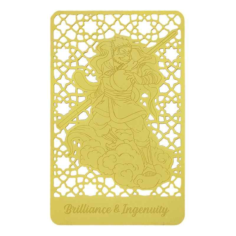 （イスイ）YISHUI 風水カード エンハンスト スマート ゴールドカード 財布カード お守り 護符 知恵 健康 知恵 誕生日プレゼント