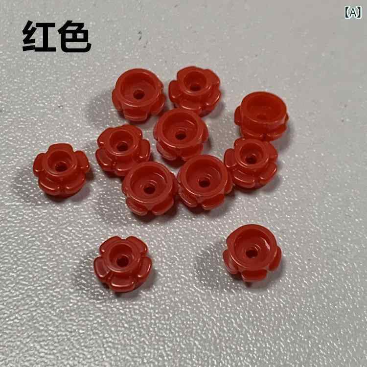 樂天商城 - 小さい 粒子の 積み木の 部品の 花の 5 弁の 小さい 丸い 花の 互換 性の 部品 24866 植物の 草花の 樹木の 0 . 1 kg / 袋