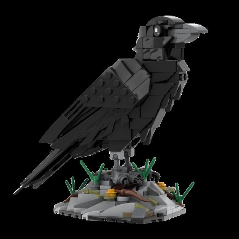 Rakuten - 在庫 ありの クロス ボーダー 商品 MOC - 217187 クリエイティブアニマルシリーズ カラス 組み立て モデル 小 粒子 ブロック 知育 玩具