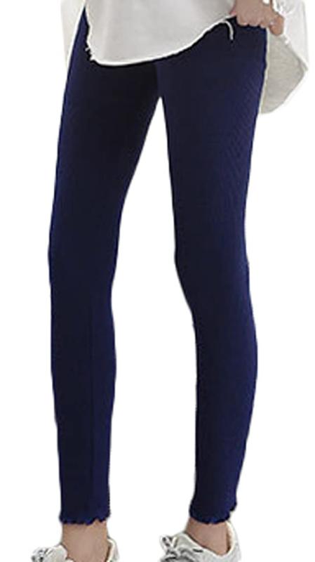 [アイカ] リブレギンス スパッツ タイツ トレンカ ストレッチパンツ レギンスパンツ レギパン ヨガパンツ ルームウエア おしゃれ 裾メロー加工 可愛い 九分丈 無地 レディース