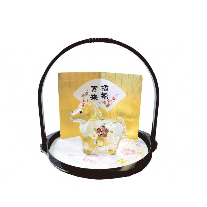 クラフトマンハウス 2026年(令和8年) 干支 午年 馬 午 金彩 硝子