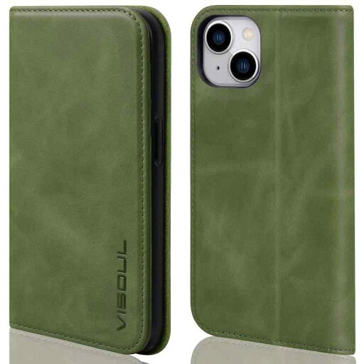 VISOUL iPhone14ケース 本革 手帳型 レザー スマホケース カード収納 携帯ケース 全面保護 マグネット 横置きスタンド 6.1インチ対応iPhone14 VISOUL iPhone14ケース 本革 手帳型 レザー スマホケース カード収納 携帯ケース 全面保護 マグネット 横置きスタンド 6.1インチ対応iPhone14