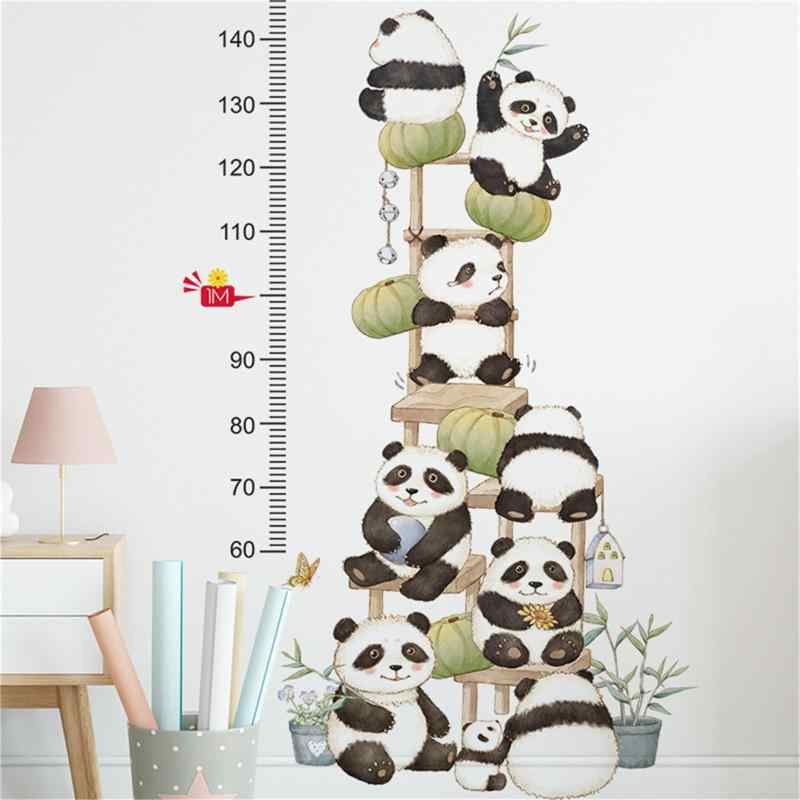HOTIYOK 身長計 ウォールステッカー かわいい パンダ 身長ステッカー 身長計 シール 高さ ステッカー diy 壁紙 身長成長ロゴ 剥がせる 男の子 女の子 寝室 壁すてっかー 子供 部屋 壁 ウォール