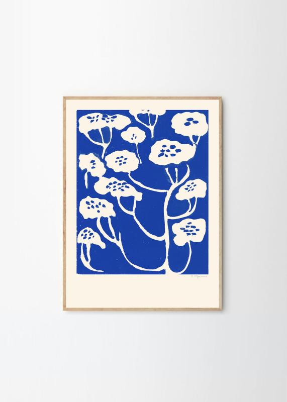 THE POSTER CLUB ポスタークラブ Blue Flower 50×70cm Rosie McGuinness