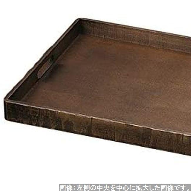 J-kitchens 小物収納 小物 置き 小物入れ 日本製 使いやすい 盆 トレー 木製 2尺荒彫脇取 栃塗