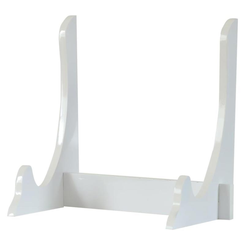 写真立て ホワイト 木製 組み立て 高さ28cm 白色 額縁立て 皿立て 遺影立て白色の木製の写真立てです。写真だけでなく絵画やお皿もお飾り頂けます。3つの部品に分かれる組立式です。組み立ては工具など必要ありません。使わない時はバラバラして片付けられるので便利です。サイズ：奥行17.3cm×高さ28cm×幅30.5cm　　写真の額縁はつきません。製造上、角や山折りの部分に塗装がのっていない所があります。予めご了承ください。木製のため、水がついたらすぐに拭きとってください。破損の原因になります。