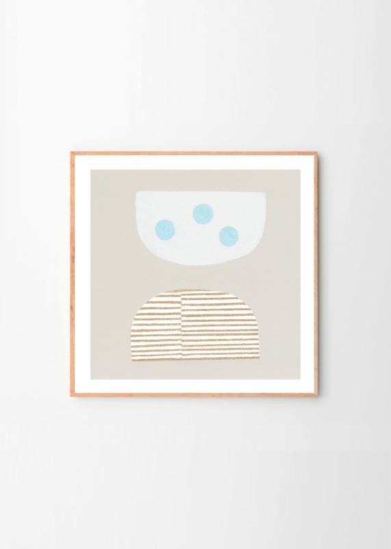 THE POSTER CLUB ポスタークラブ Blue Eggs 50×50cm Emma Lawrenson