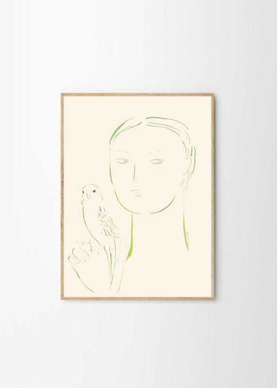 THE POSTER CLUB ポスタークラブ Boy and Parrot 02 50×70cm Oamul