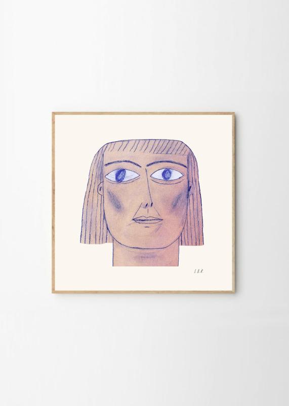 THE POSTER CLUB ポスタークラブ Blue Lady 50×50cm Stine Belden Roed